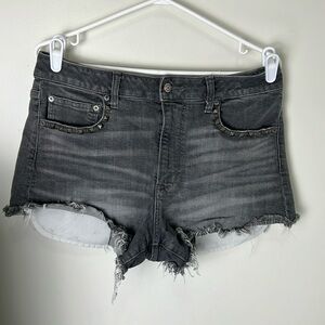 AEO High Waisted Frayed Denim Festival Jeans Size 12